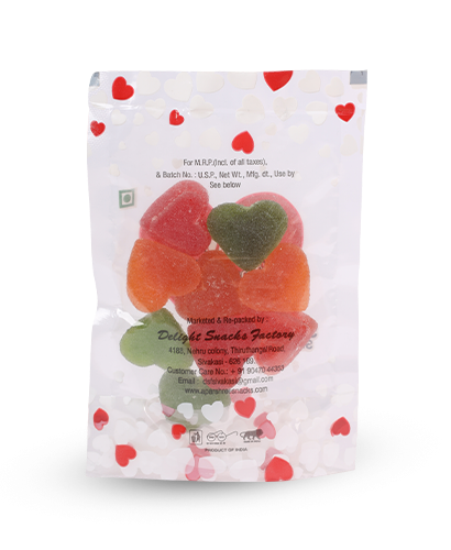 Jelly Candy Hearts 60Gm